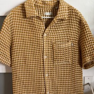 Standard cloth waffle texture shirt